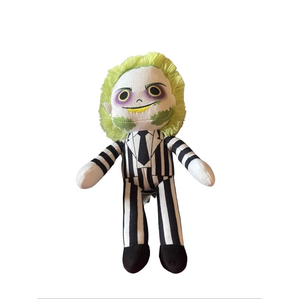 Beetlejuice Green Black White Character Figure Cute Plush Toy Stuffed Animal 10"